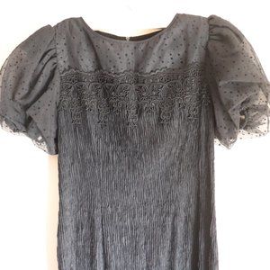 Vintage Leslie Fay Dress Black Size 10